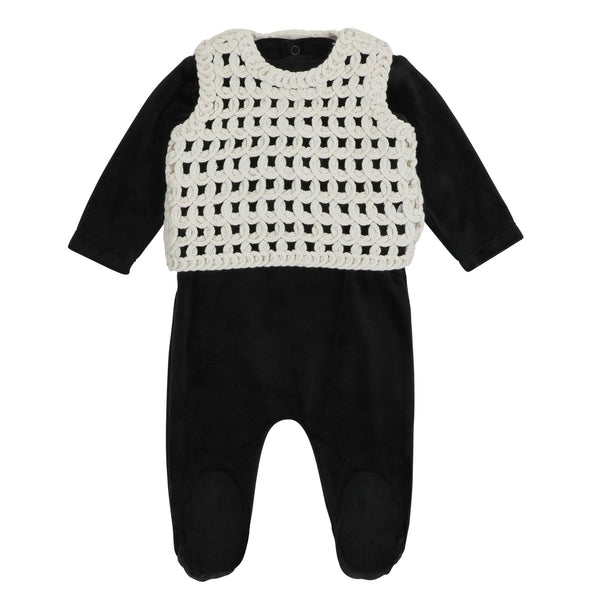 CROCHET SHABBOS ROMPER - BOYS