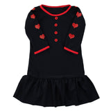 Red Heart Button Beach Dress