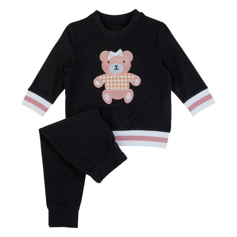 Teddy bear in online pajamas